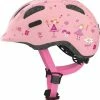 Abus Smiley 2.0 Rose Princess Børnehjelm. 1 Abus Smiley 2.0 Rose Princess Børnehjelm. -Deals Cykelhjelm til landevej Store abus smiley 20 rose princess boernehjelm