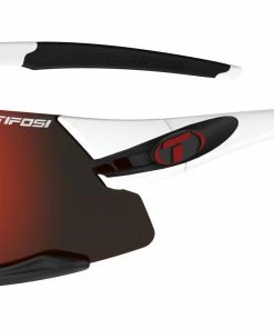 Aethon White/Black Clarion Red/AC Red/Clear Cykelbriller Tifosi