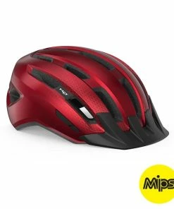 MET Cykelhjelm Downtown MIPS Red/Glossy