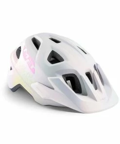 MET Cykelhjelm Eldar Iridescent White Texture/Matt