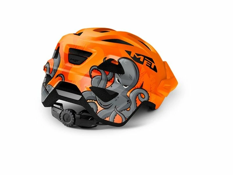 MET Cykelhjelm Eldar Orange Octopus/Matt 5 MET Cykelhjelm Eldar Orange Octopus/Matt - Billede 3