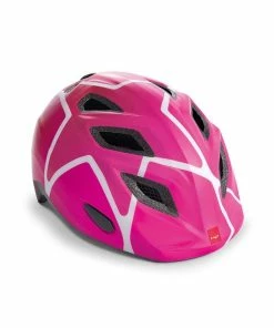 MET Cykelhjelm Elfo Pink Stars/Glossy