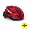 MET Cykelhjelm Estro MIPS Red Black Metallic/Glossy -Deals Cykelhjelm til landevej Store met cykelhjelm estro mips red black metallicglossy