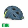 MET Hooray Blue Zebra/Glossy - Børnecykelhjelm -Deals Cykelhjelm til landevej Store met hooray blue zebraglossy boernecykelhjelm