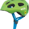 Abus Sparkling Green Youn-I MIPS Juniorhjelm -Deals Cykelhjelm til landevej Store sparkling green youn i mips juniorhjelm
