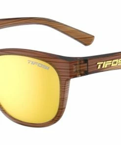 Tifosi Swank Woodgrain, Smoke Yellow