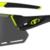 Tifosi Alliant Race Neon Cykelbrille Med Smoke/rød/klar Linser -Deals Cykelhjelm til landevej Store tifosi alliant race neon cykelbrille