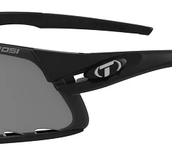 Tifosi Mat Sorte Davost Cykelbriller Med Smoke/red/clear Linser