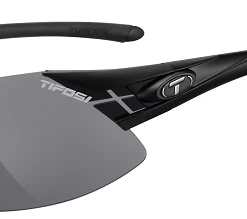 Tifosi Podium XC Mat Sort Cykelbrille Med Smokerød/klar Linser