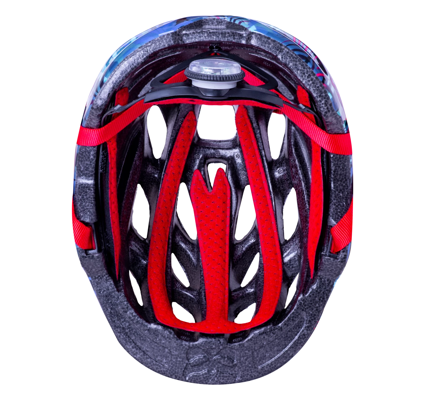 KALI Chakra Child Lighted Jungle Blå - Cykelhjelm 5 KALI Chakra Child Lighted Jungle Blå - Cykelhjelm - Billede 4