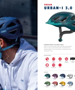 Abus Urban-I 3.0 Velvet Black Cykelhjelm -Deals Cykelhjelm til landevej Store fra abus urban i 30 velvet black cykelhjelm m led baglygte 1