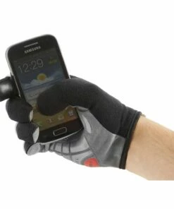 M-Wave GEL-CYKELHANDSKER BESKYTTELSE FULL-FINGER Sort / Grå -Deals Cykelhjelm til landevej Store gel cykelhandsker beskyttelse full finger sort graa 3