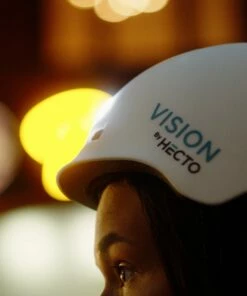 Hecto+ Vision M. Indbygget Lys Hvid - Cykelhjelm -Deals Cykelhjelm til landevej Store hecto vision m indbygget lys hvid cykelhjelm 5