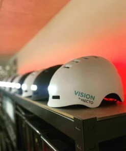 Hecto+ Vision M. Indbygget Lys Hvid - Cykelhjelm -Deals Cykelhjelm til landevej Store hecto vision m indbygget lys hvid cykelhjelm 6