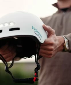 Hecto+ Vision M. Indbygget Lys Hvid - Cykelhjelm -Deals Cykelhjelm til landevej Store hecto vision m indbygget lys hvid cykelhjelm 8