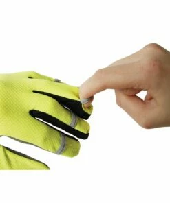 M-Wave M - Wave / Cykelhandsker - Kan Bruges Til Touch Skærm - Non-Slip - Neon Gule -Deals Cykelhjelm til landevej Store m wave cykelhandsker kan bruges til touch skaerm non slip neon gule 3