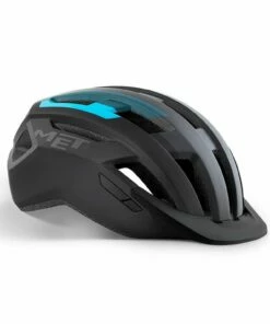 MET Active/Crossover Allroad - Black Cyan/Matt- Cykelhjelm