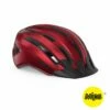 MET Cykelhjelm Downtown MIPS Red/Glossy -Deals Cykelhjelm til landevej Store met cykelhjelm downtown mips redglossy